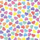 Quilt Backs Col. 106 Hearts White (274cm) - Due Sept/Oct